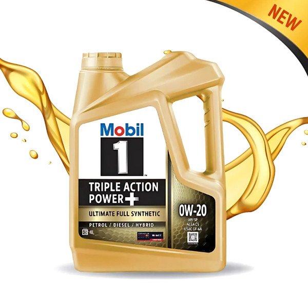 Mobil 1 0W-20 - Triple Action Power Full Synthetic Engine Oil 4L