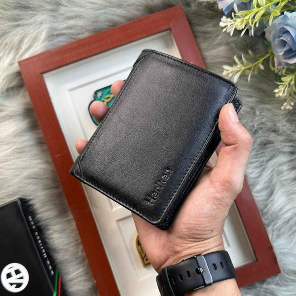 Genuine Cow Leather Wallet (Blackberry)