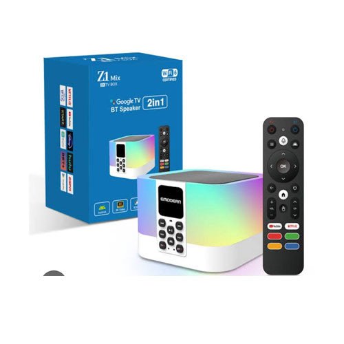 New android TV box with Bluetooth speaker
